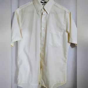 Men's size 16 short sleeve button up dress shirt vanuesen417